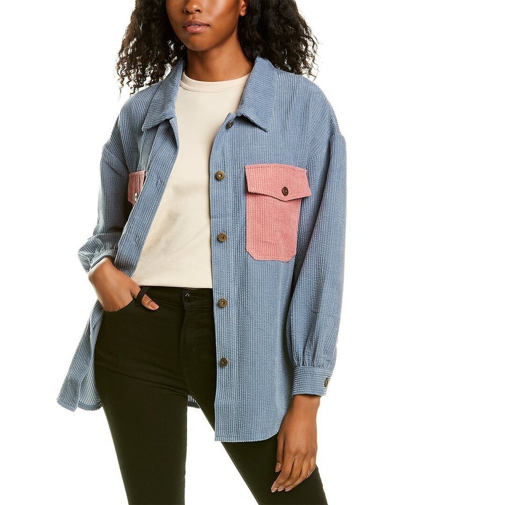 Pascale La Mode Corduroy Shacket